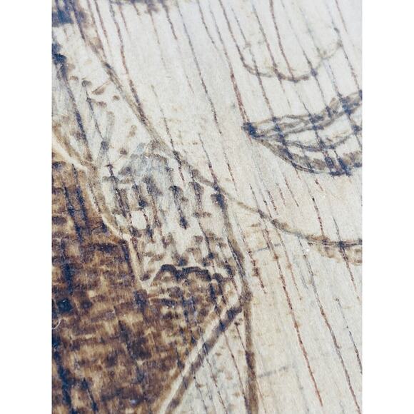 Handmade Art Etching Marilyn Monroe Wood Grains Carving Drawing Sketch Face Fron - Picture 4 of 9